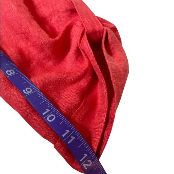 Maeve Anthropologie 100% Linen Lace-Up Blouse Top Size 12 - Picture 9 of 13